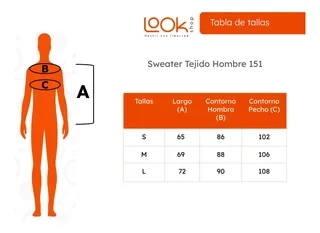 SWEATER TEJIDO HILO HOMBRE CUELLO V. COLORES. 151 - 6