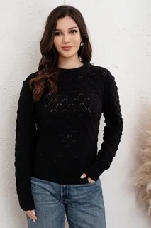 SWEATER MUJER TEJIDO PREMIUM, CUELLO REDONDO, LANA 7021 - 2