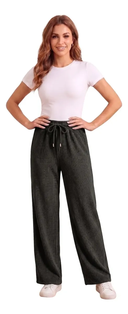PANTALON MUJER RECTO, BUZO JOGGER VERSATIL, INTERIOR POLAR 0004 - 1