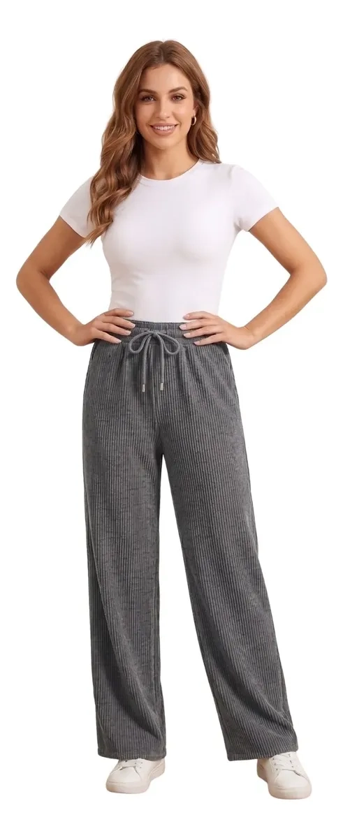 PANTALON MUJER RECTO, BUZO JOGGER VERSATIL, INTERIOR POLAR 0004 - 1
