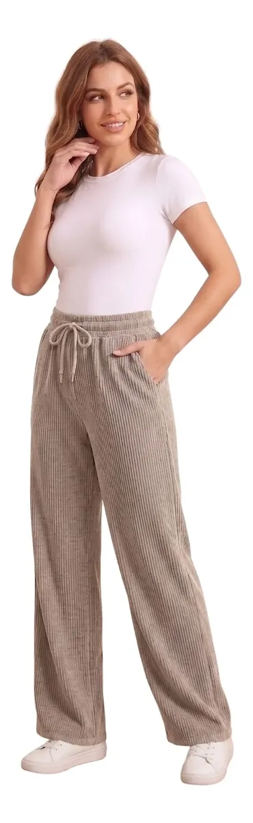 PANTALON MUJER RECTO, BUZO JOGGER VERSATIL, INTERIOR POLAR 0004 - 2