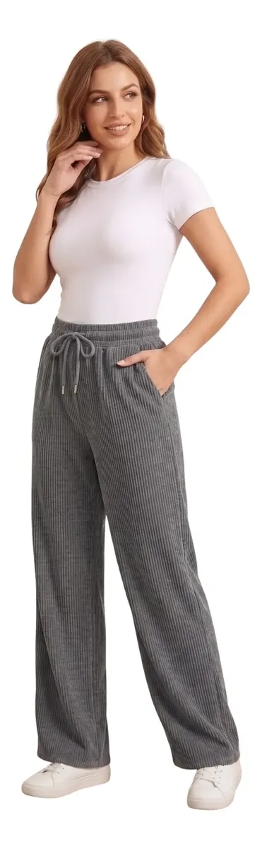 PANTALON MUJER RECTO, BUZO JOGGER VERSATIL, INTERIOR POLAR 0004 - 2