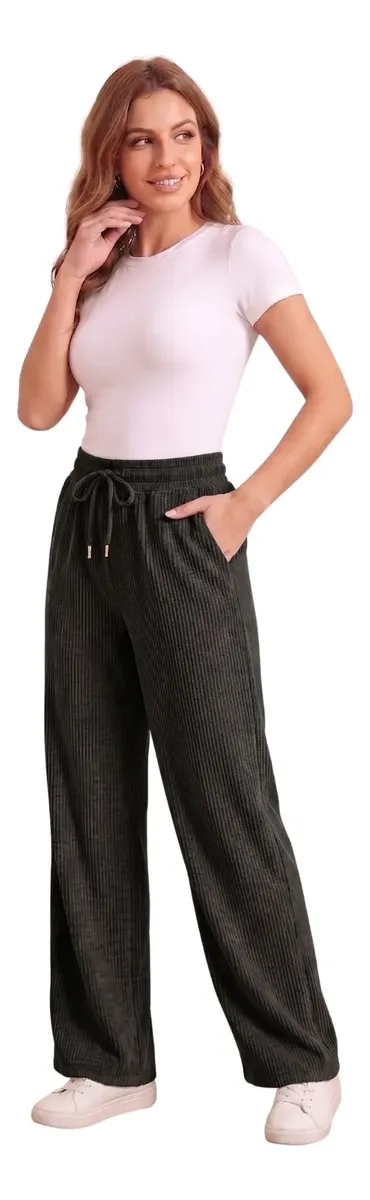 PANTALON MUJER RECTO, BUZO JOGGER VERSATIL, INTERIOR POLAR 0004 - 3
