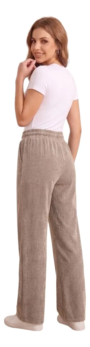 PANTALON MUJER RECTO, BUZO JOGGER VERSATIL, INTERIOR POLAR 0004 - 3