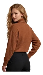 SWEATER MUJER CUELLO REDONDO OTOÑO INVIERNO COLORES. 5116 - 2