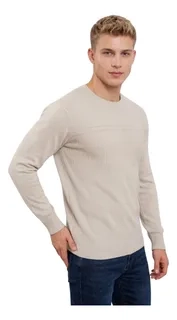 SWEATER HOMBRE CUELLO REDONDO. PULLOVER HILO 7255 - 1