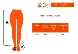 PACK 3 PANTY ALGODON ESCOLAR BALLERINA JUVENIL ADULTO. MEDIA 964 - 6