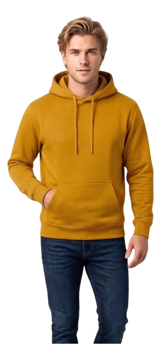 POLERON CANGURO CON CAPUCHA LIVIANO. SIN POLAR HOMBRE 880 - 3