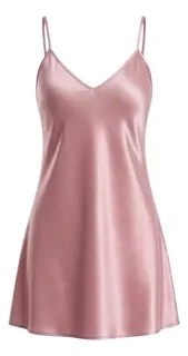 CONJUNTO MUJER BATA Y CAMISA DE DORMIR SEDA SATEN PREMIUM 188 - 6