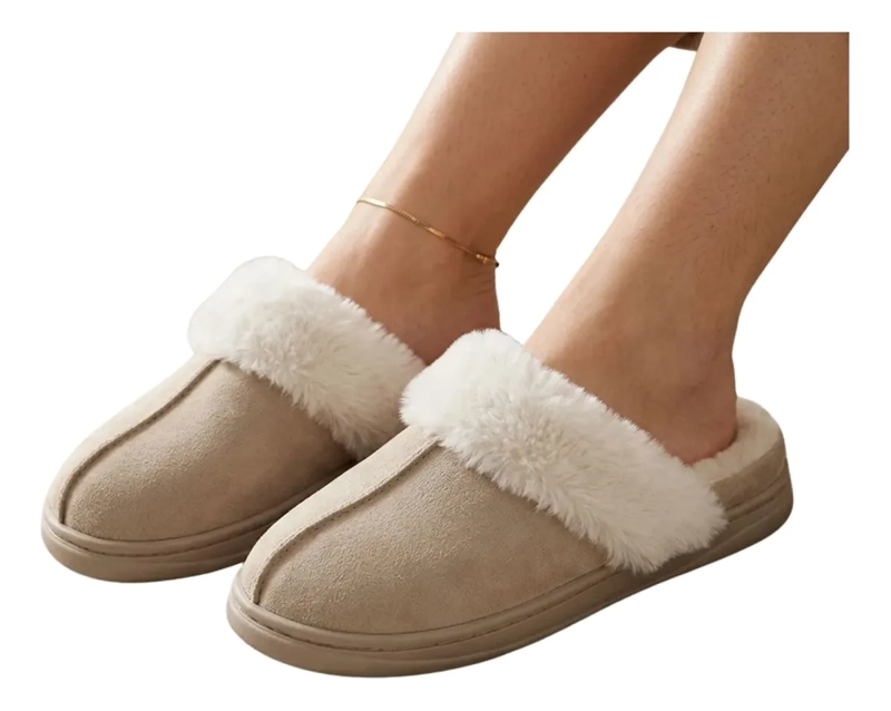PANTUFLAS MUJER INVIERNO CHIPORRO PELUCHE. PLATAFORMA 503 - 1
