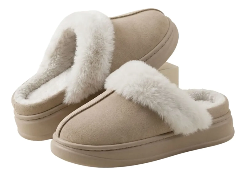 PANTUFLAS MUJER INVIERNO CHIPORRO PELUCHE. PLATAFORMA 503 - 5