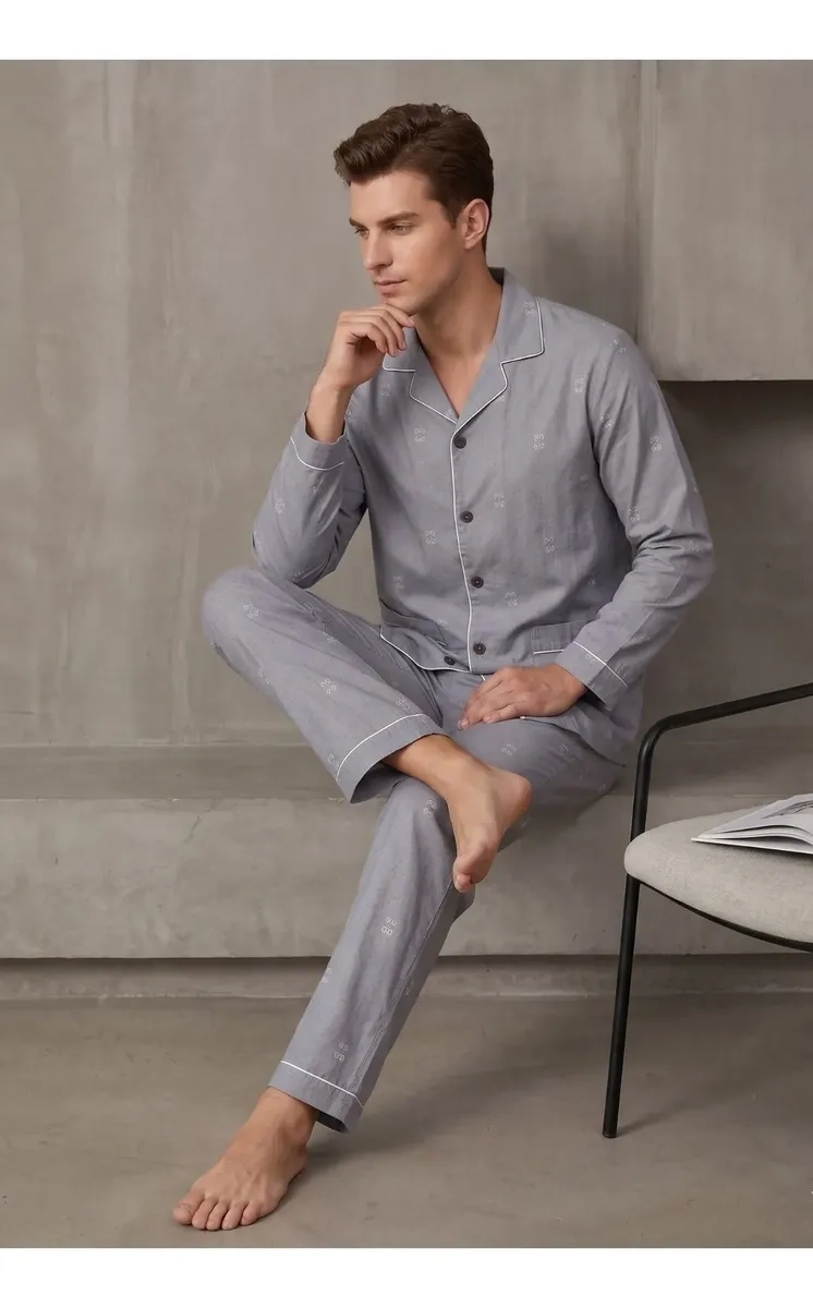 PIJAMA HOMBRE TALLAS GRANDES ALGODON PREMIUM. REGALO A PAPA 612 - 3