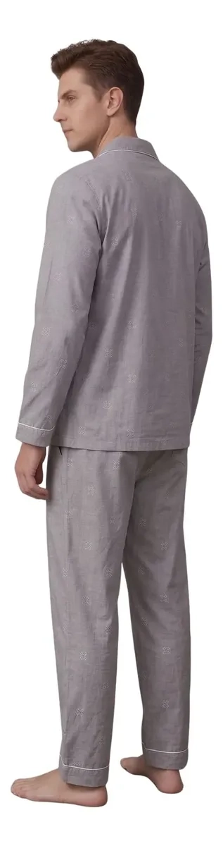 PIJAMA HOMBRE TALLAS GRANDES ALGODON PREMIUM. REGALO A PAPA 612 - 5
