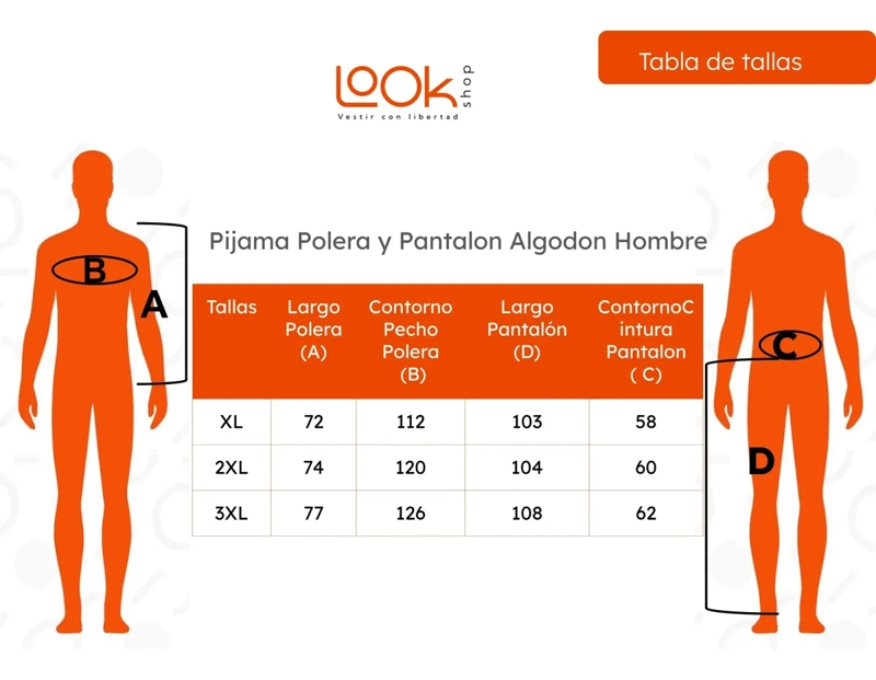 PIJAMA HOMBRE TALLAS GRANDES ALGODON PREMIUM. REGALO A PAPA 612 - 7