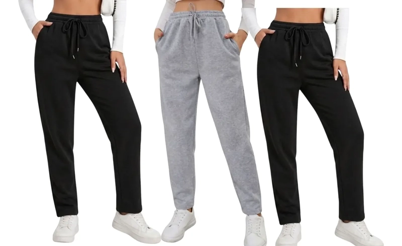 PACK 3 JOGGER BUZO MUJER. PANTALON RECTO FORRO POLAR OFERTA 138 - 1