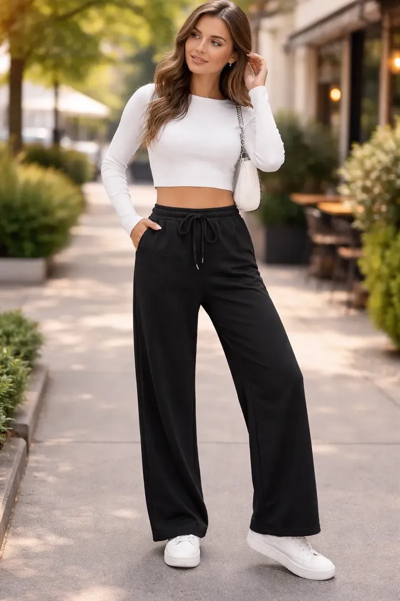 PANTALON JOGGER MUJER RECTO FORRO INTERIOR CORDERITO. GRUESO 8675 - 1