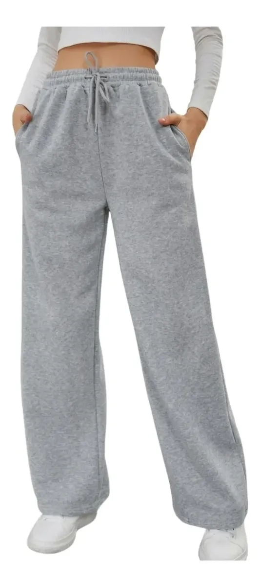 PANTALON JOGGER MUJER RECTO FORRO INTERIOR CORDERITO. GRUESO 8675 - 2