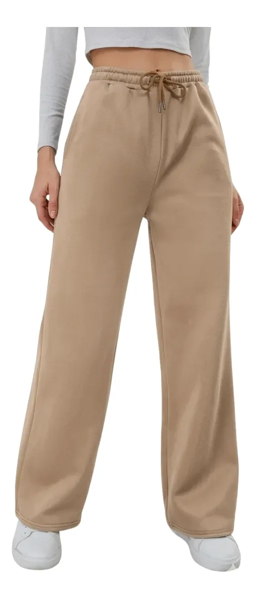PANTALON JOGGER MUJER RECTO FORRO INTERIOR CORDERITO. GRUESO 8675 - 2