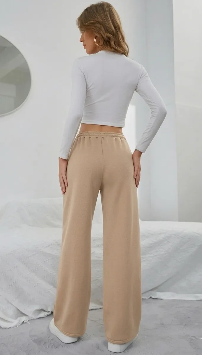 PANTALON JOGGER MUJER RECTO FORRO INTERIOR CORDERITO. GRUESO 8675 - 3