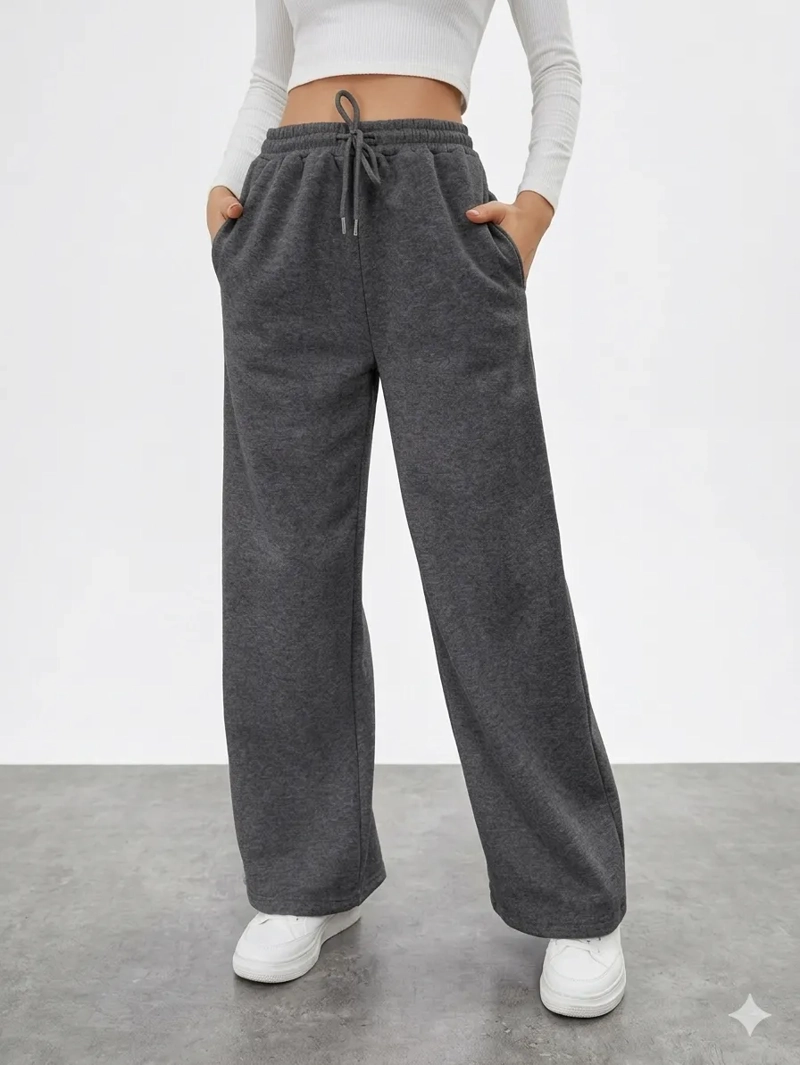 PANTALON JOGGER MUJER RECTO FORRO INTERIOR CORDERITO. GRUESO 8675 - 4