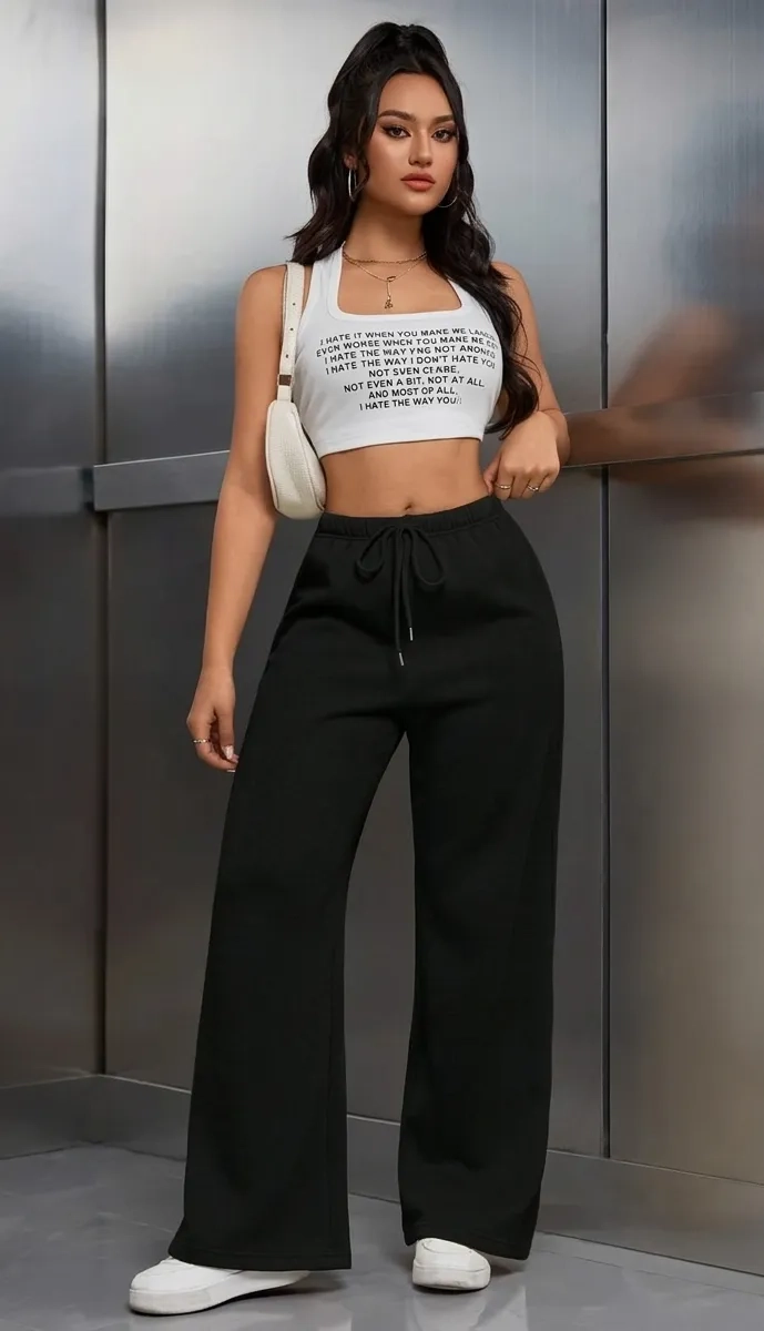 PANTALON JOGGER MUJER RECTO FORRO INTERIOR CORDERITO. GRUESO 8675 - 5