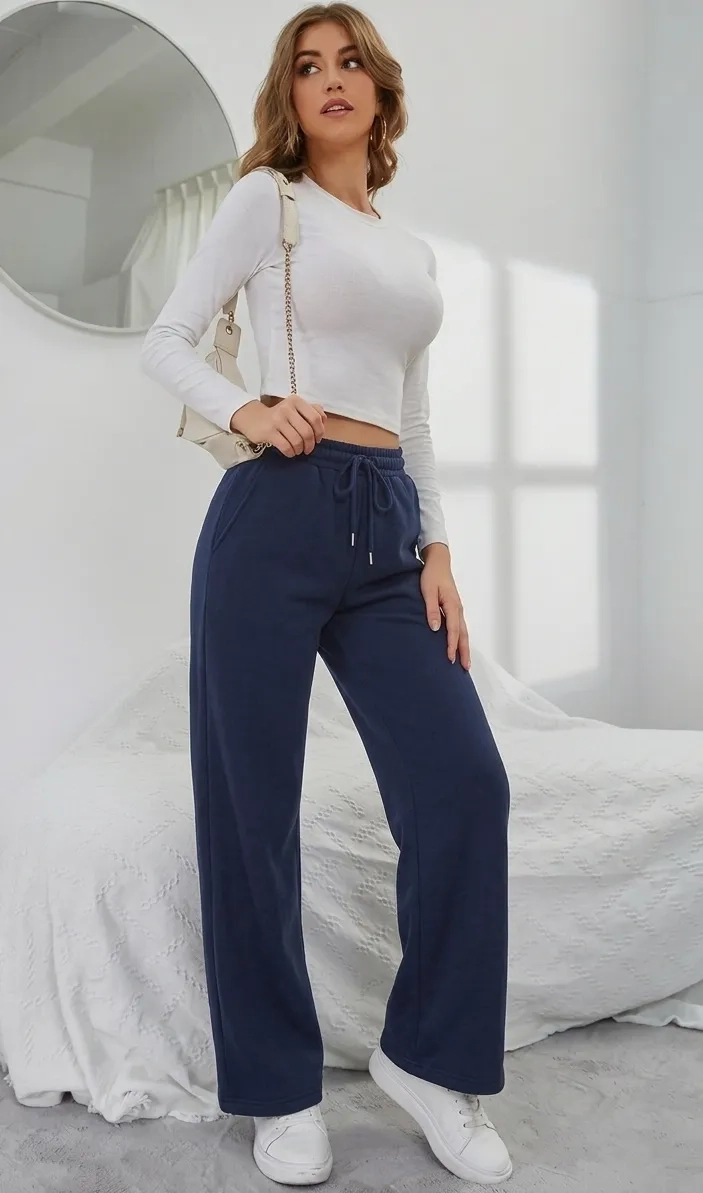 PANTALON JOGGER MUJER RECTO FORRO INTERIOR CORDERITO. GRUESO 8675 - 5