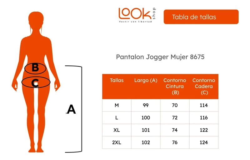 PANTALON JOGGER MUJER RECTO FORRO INTERIOR CORDERITO. GRUESO 8675 - 8