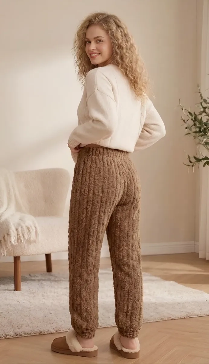 PIJAMA PANTALON DE DORMIR POLAR INVIERNO MUJER, HOMBRE 1085 - 3