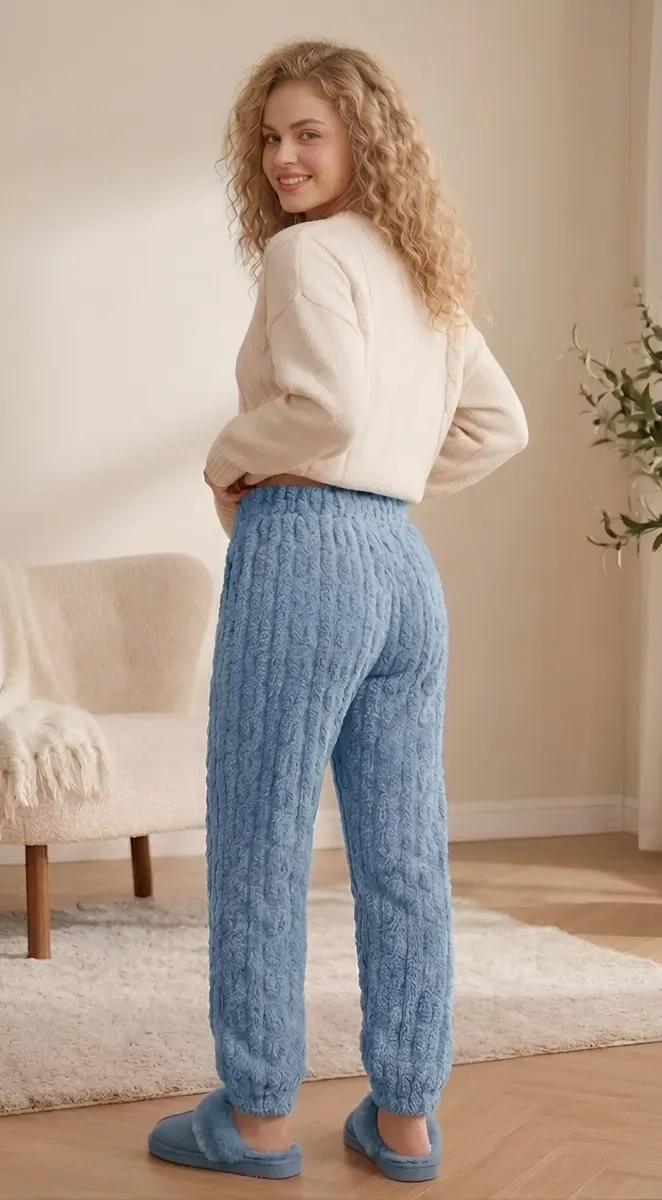 PIJAMA PANTALON DE DORMIR POLAR INVIERNO MUJER, HOMBRE 1085 - 4