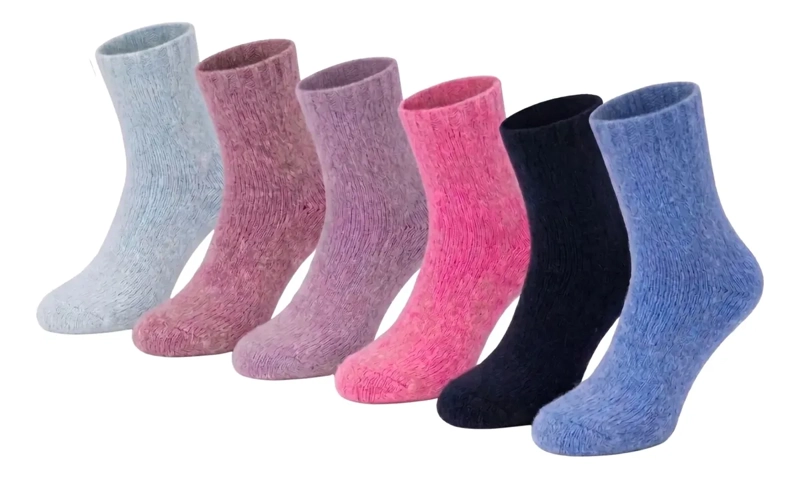 PACK 6 PARES CALCETAS DE LANA, TERMICAS INVIERNO PREMIUM 1930 - 1