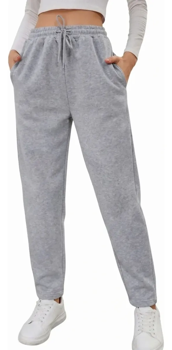 PANTALON BUZO MUJER RECTO SLIM FORRO POLAR 676 - 1