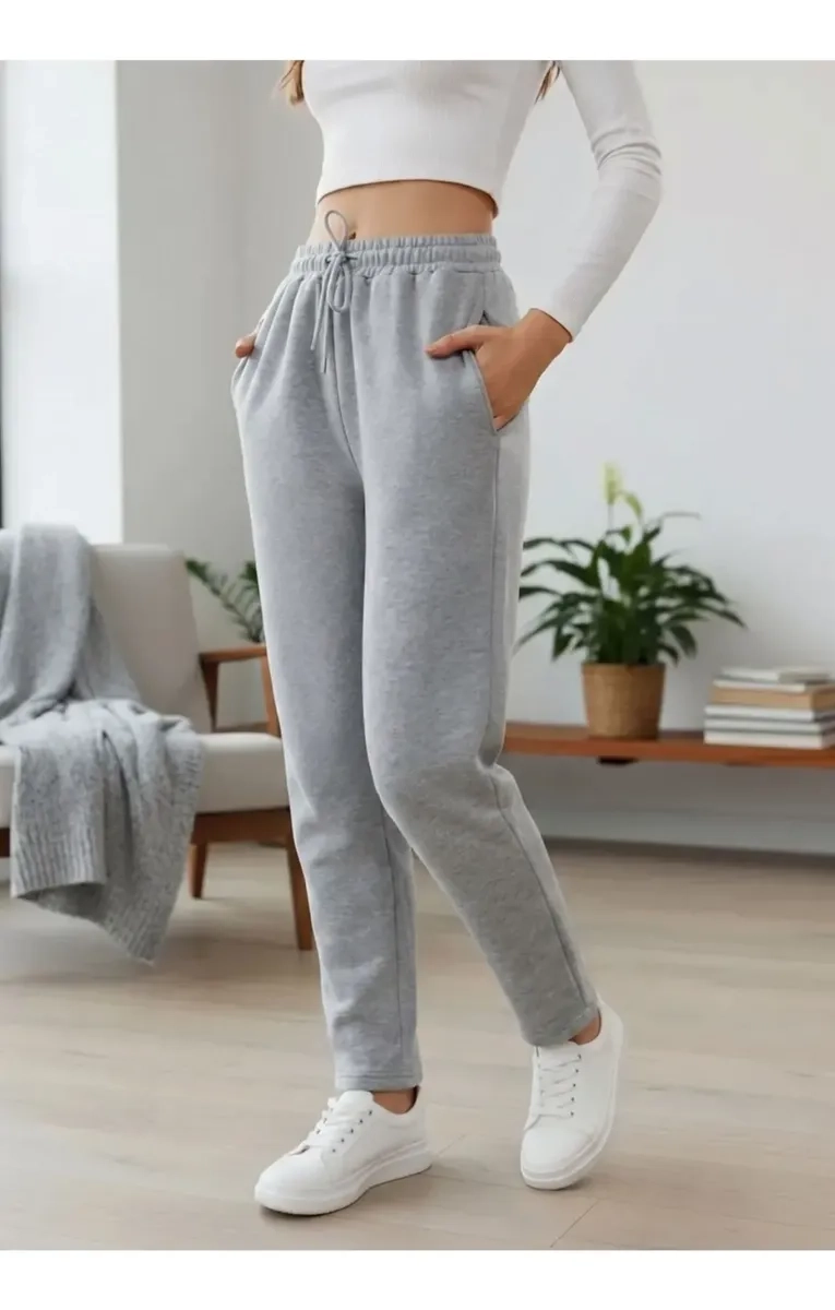 PANTALON BUZO MUJER RECTO SLIM FORRO POLAR 676 - 3