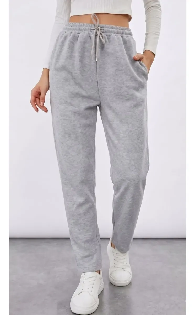 PANTALON BUZO MUJER RECTO SLIM FORRO POLAR 676 - 4
