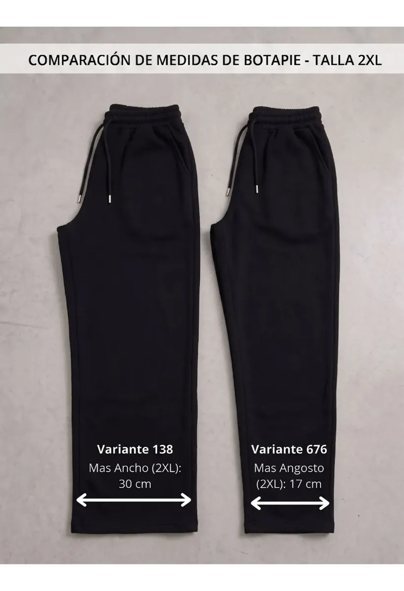 PANTALON BUZO MUJER RECTO SLIM FORRO POLAR 676 - 6