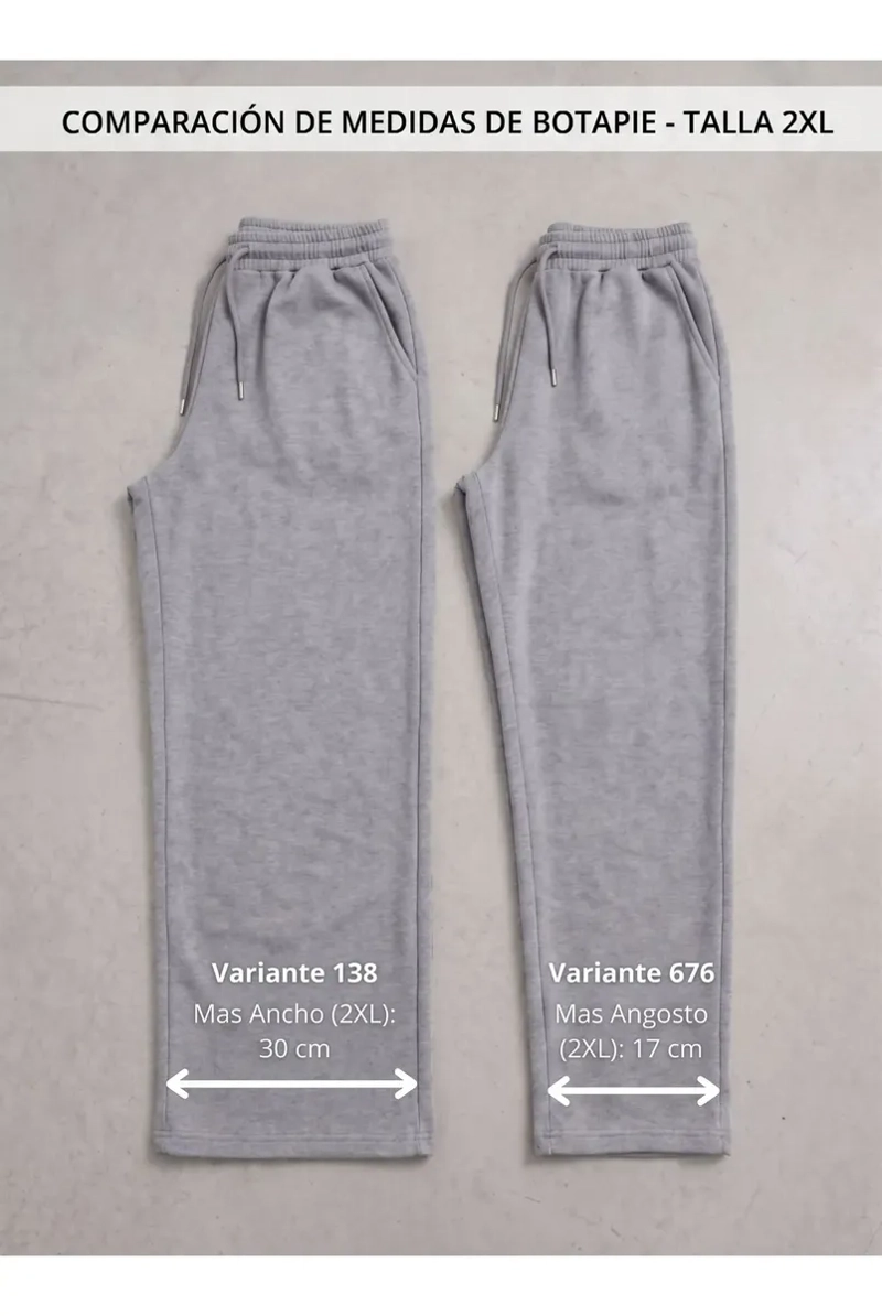 PANTALON BUZO MUJER RECTO SLIM FORRO POLAR 676 - 6
