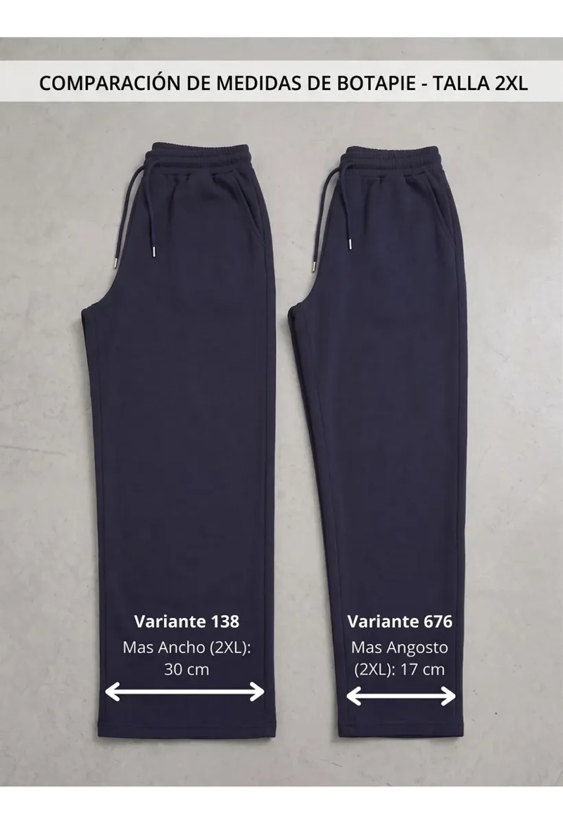 PANTALON BUZO MUJER RECTO SLIM FORRO POLAR 676 - 6