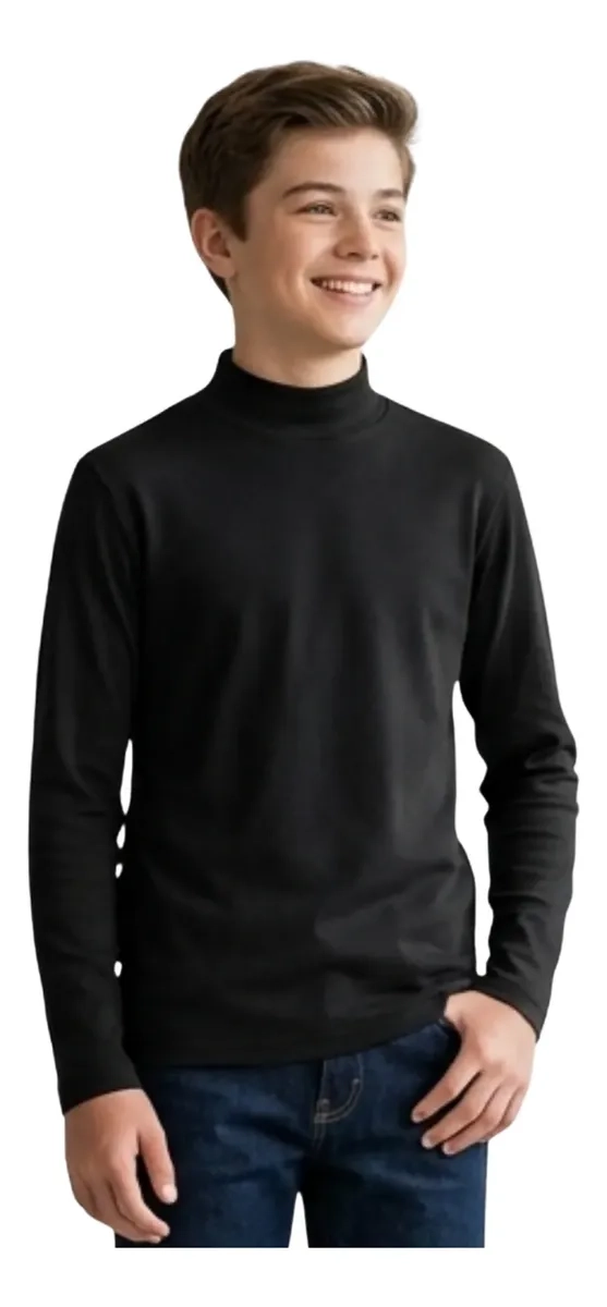 CAMISETA BEATLE HOMBRE JUVENIL. ALGODON MANGA LARGA 9670 - 1