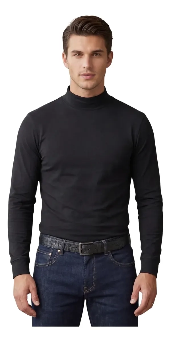 CAMISETA BEATLE HOMBRE JUVENIL. ALGODON MANGA LARGA 6516 - 1