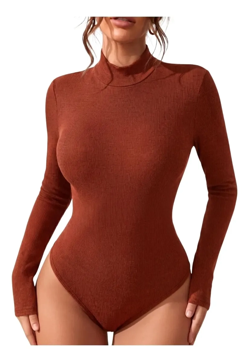 BODY MANGA LARGA MUJER CUELLO ALTO AJUSTABLE MORLEY PREMIUM 9023 - 1