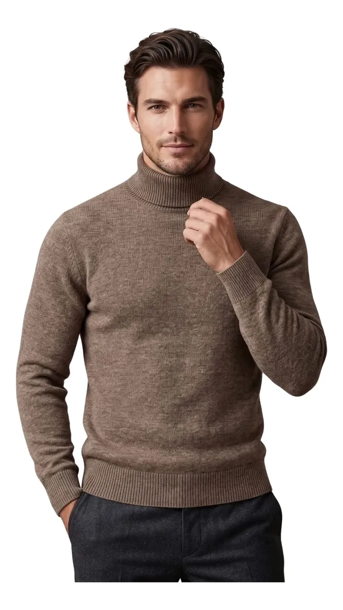 SWEATER TEJIDO HOMBRE CUELLO SUBIDO BEATLE COLORES 189 - 1