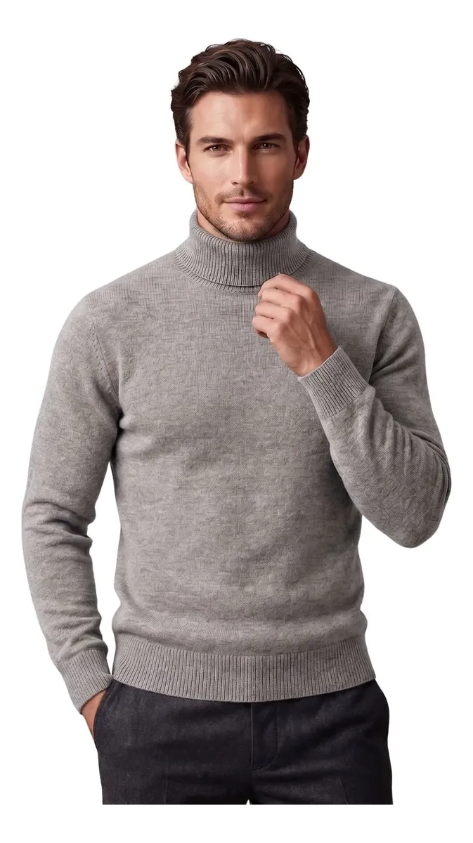 SWEATER TEJIDO HOMBRE CUELLO SUBIDO BEATLE COLORES 189 - 1