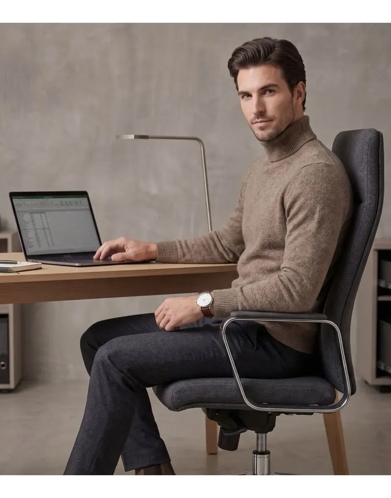 SWEATER TEJIDO HOMBRE CUELLO SUBIDO BEATLE COLORES 189 - 2