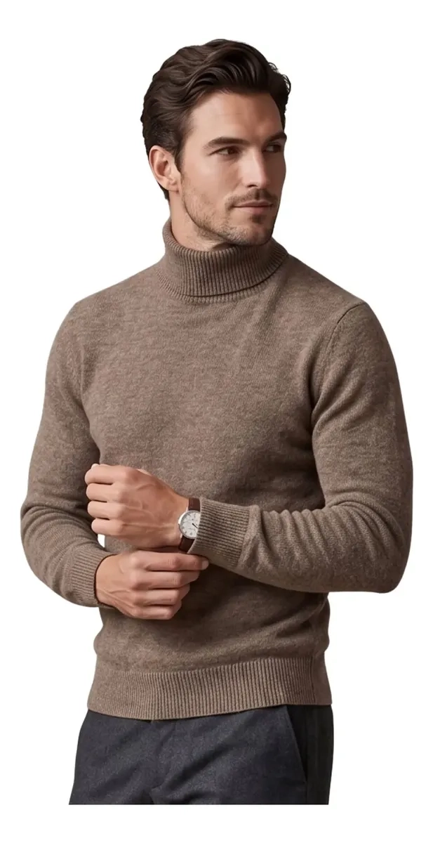 SWEATER TEJIDO HOMBRE CUELLO SUBIDO BEATLE COLORES 189 - 3
