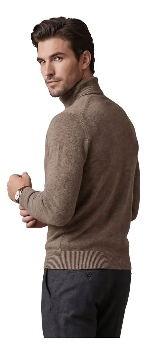 SWEATER TEJIDO HOMBRE CUELLO SUBIDO BEATLE COLORES 189 - 4