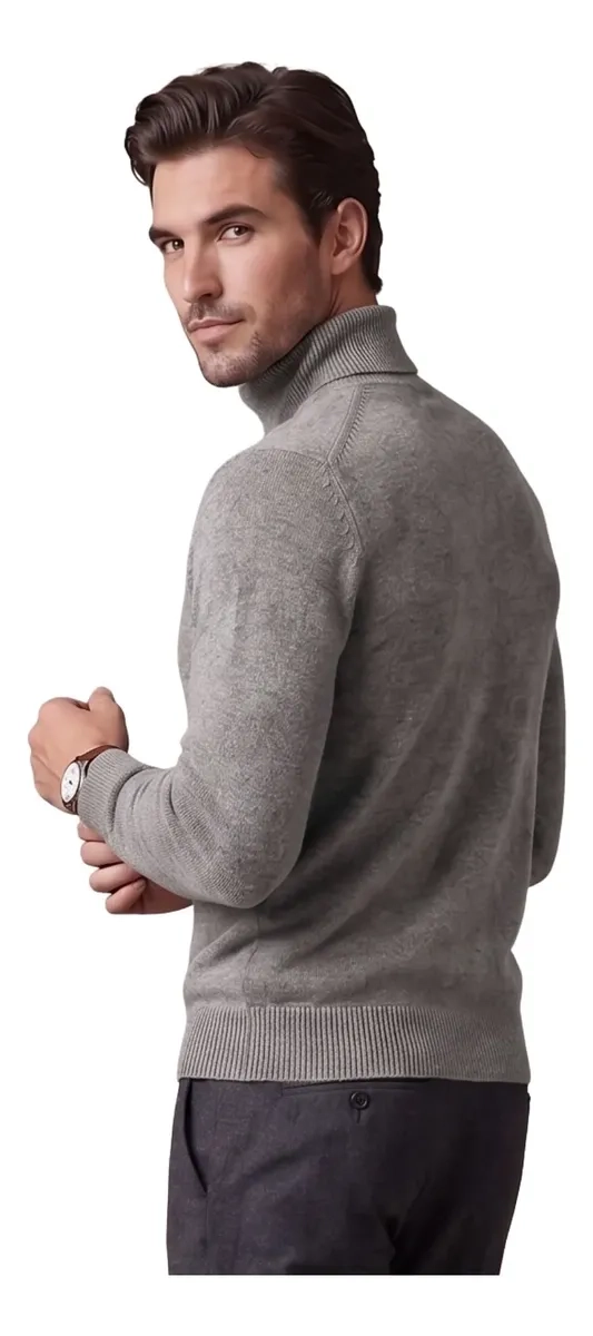 SWEATER TEJIDO HOMBRE CUELLO SUBIDO BEATLE COLORES 189 - 4