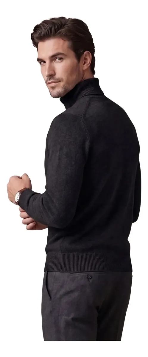 SWEATER TEJIDO HOMBRE CUELLO SUBIDO BEATLE COLORES 189 - 4