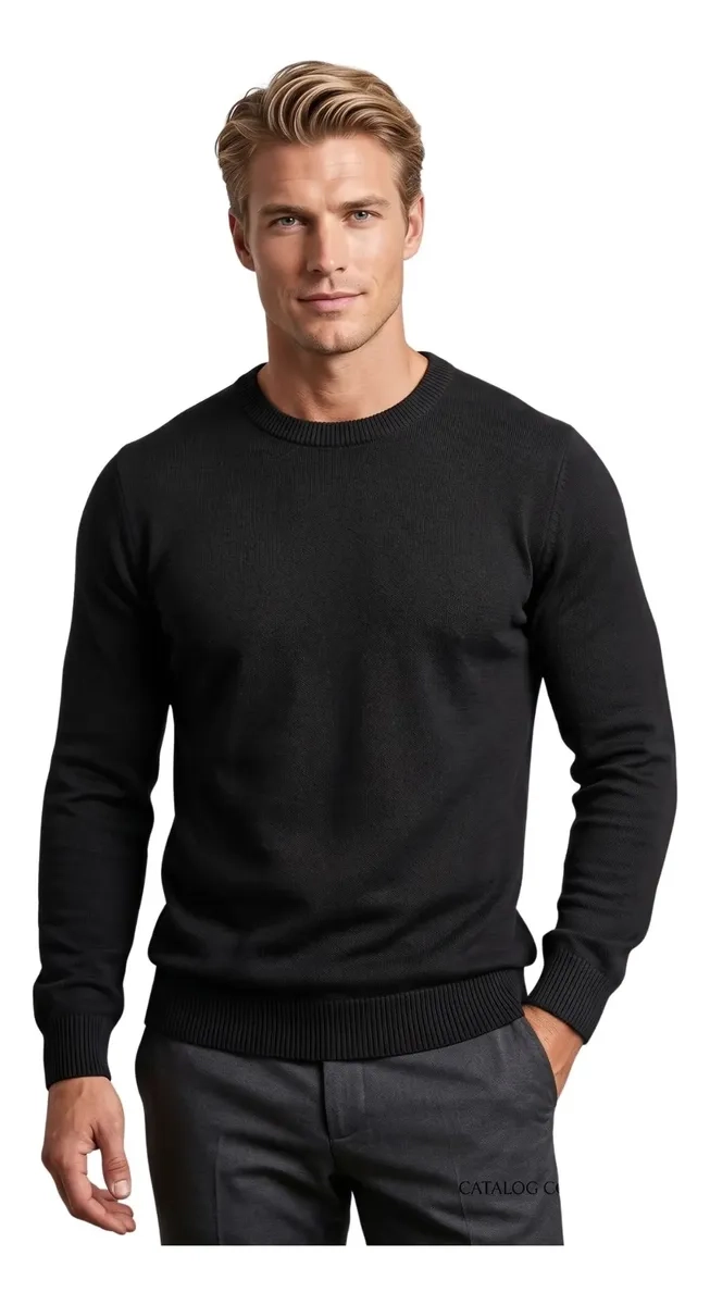 SWEATER TEJIDO HOMBRE CUELLO REDONDO COLORES 188 - 1