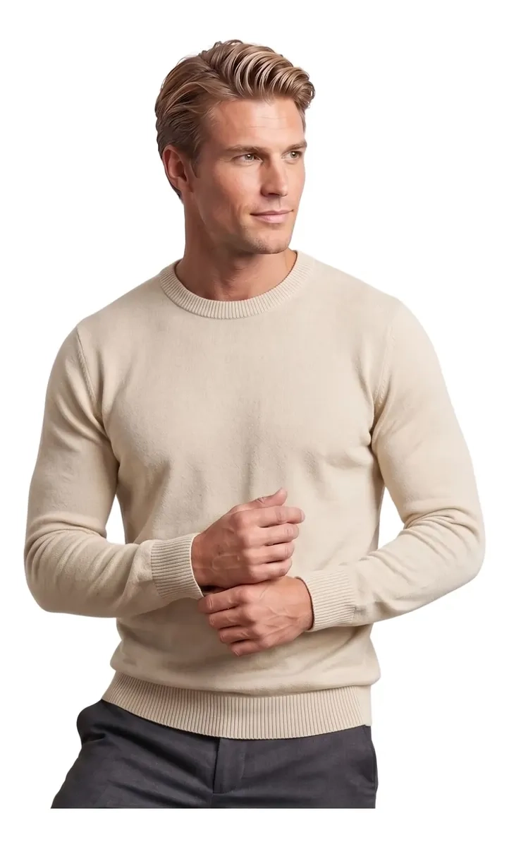 SWEATER TEJIDO HOMBRE CUELLO REDONDO COLORES 188 - 2