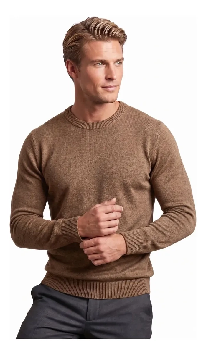 SWEATER TEJIDO HOMBRE CUELLO REDONDO COLORES 188 - 2