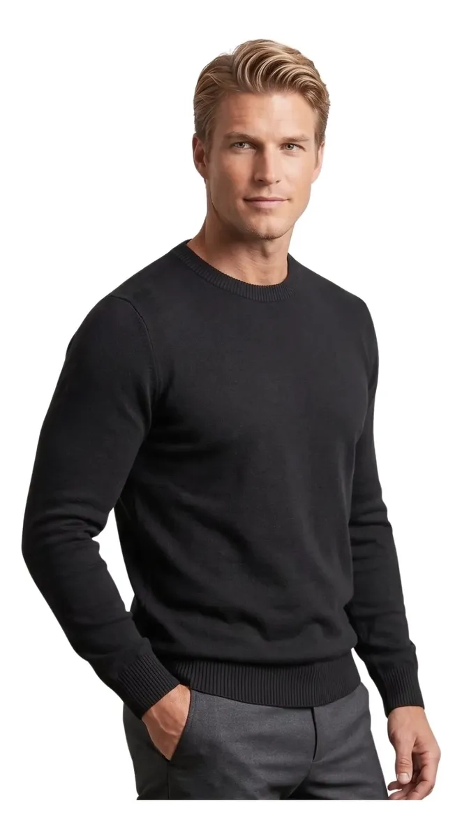 SWEATER TEJIDO HOMBRE CUELLO REDONDO COLORES 188 - 2